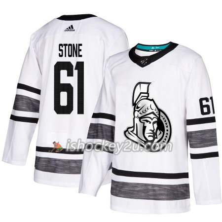 Mænd NHL Ottawa Senators Trøje Mark Stone 61 Hvid 2019 All-Star Adidas Authentic
